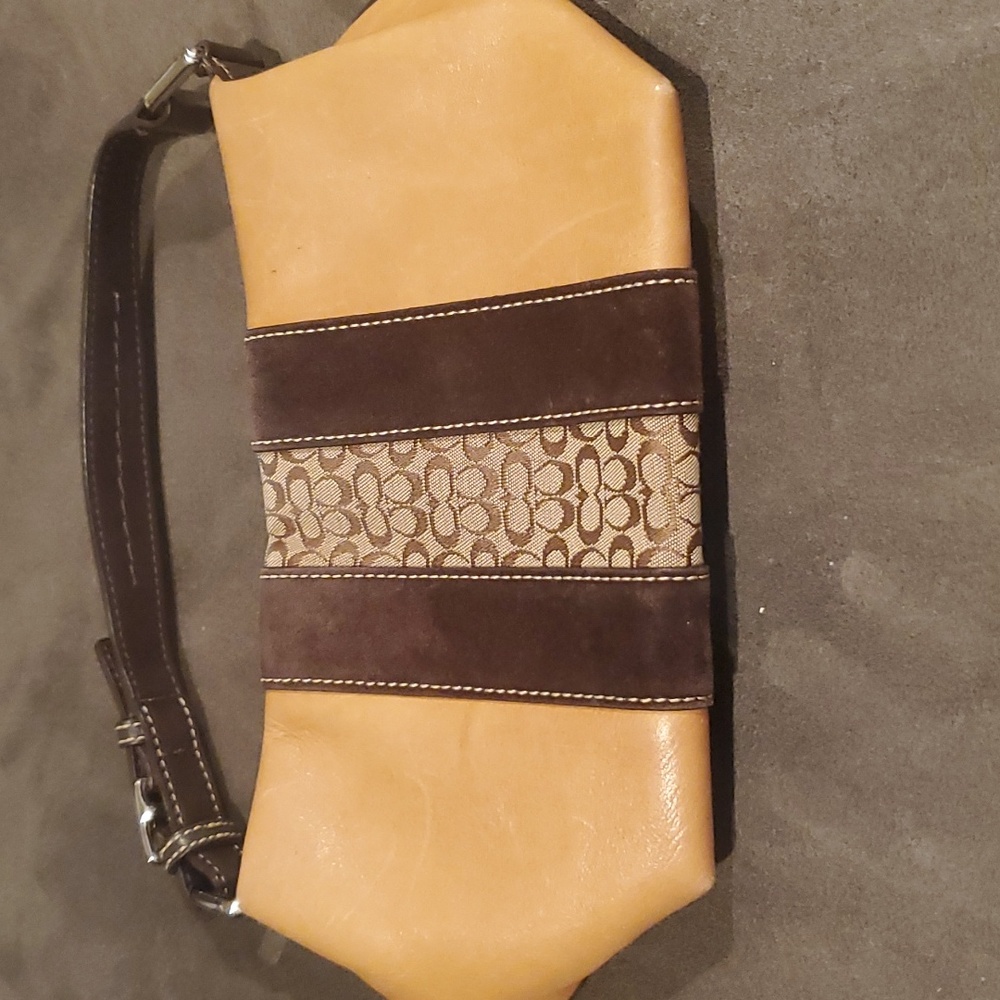 Coach monogram shoulder bag